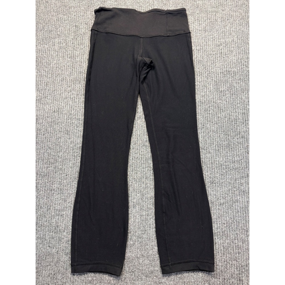 Lululemon Groove Pant Black Flare Yoga Leggings Size 4 High Rise 26 Inseam